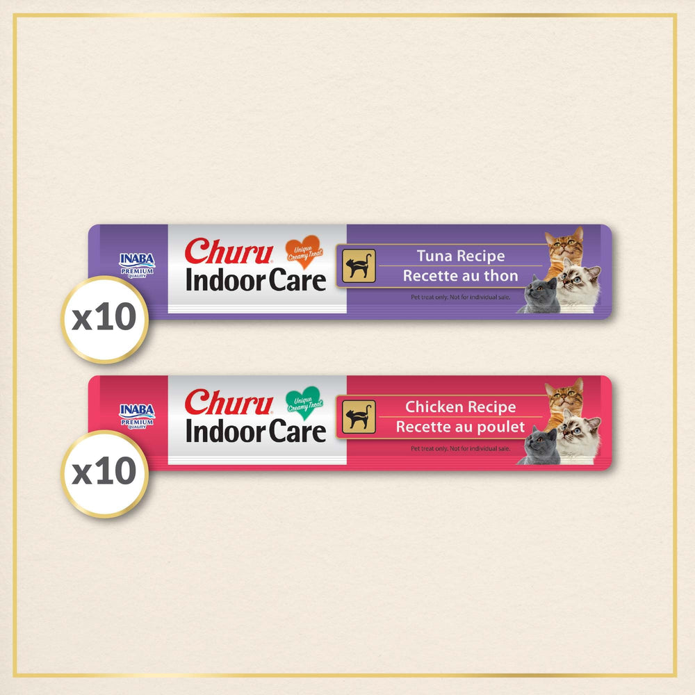 INABA Churu Indoor Care: vitamina E y taurina para apoyar la salud