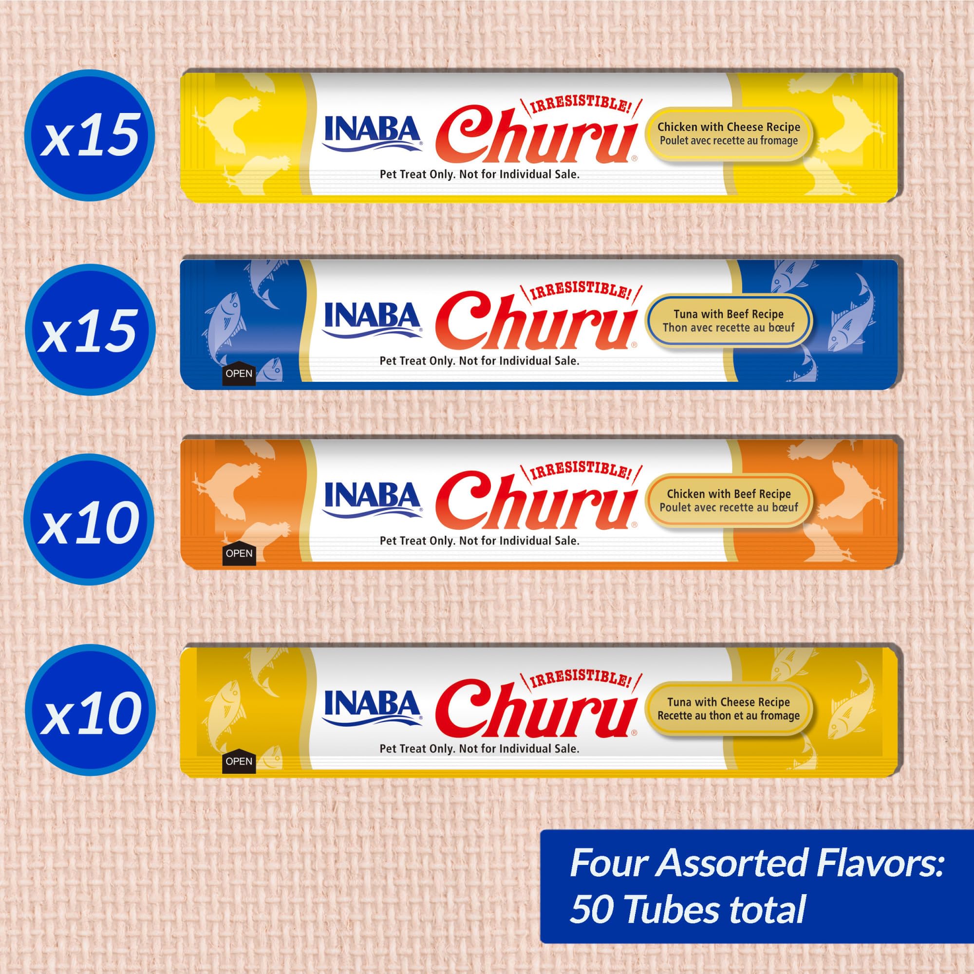 INABA Churu: ingredientes de alta calidad sin granos para una opción más limpia.