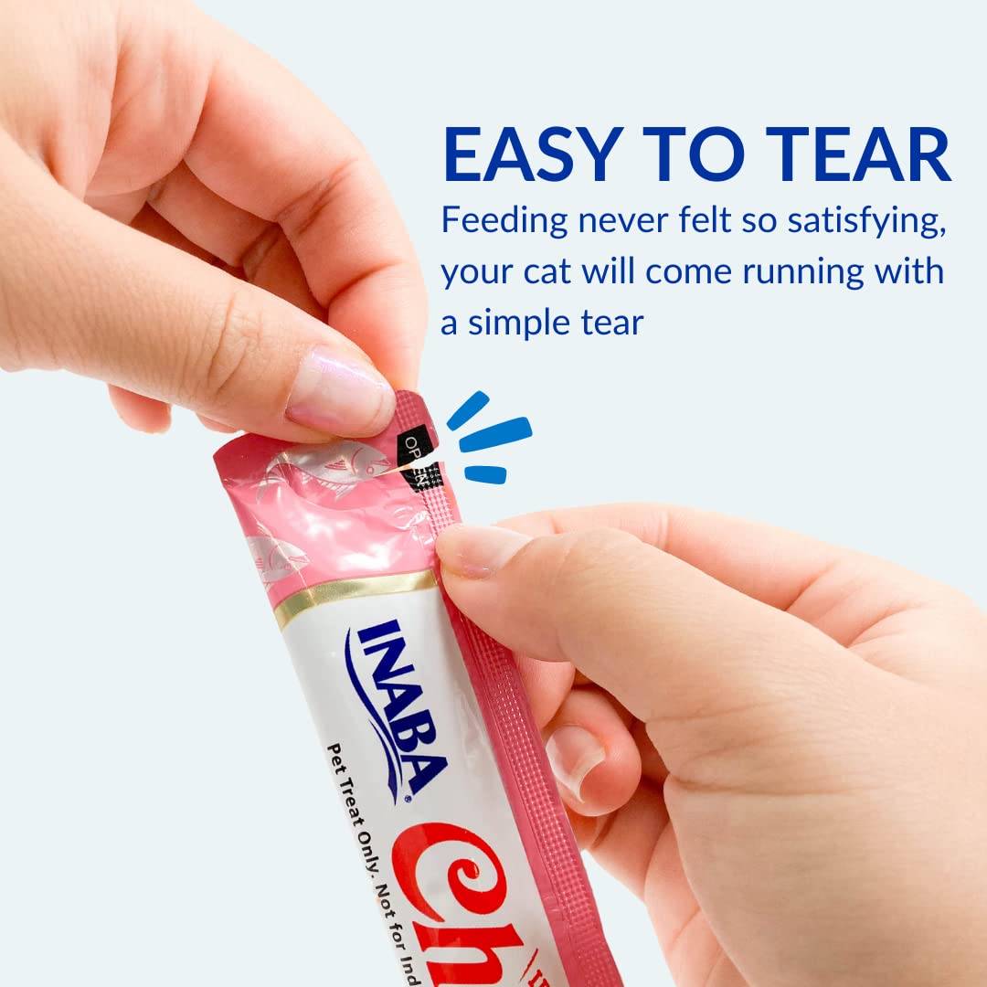 INABA Churu sabores variados de pollo para gatos.