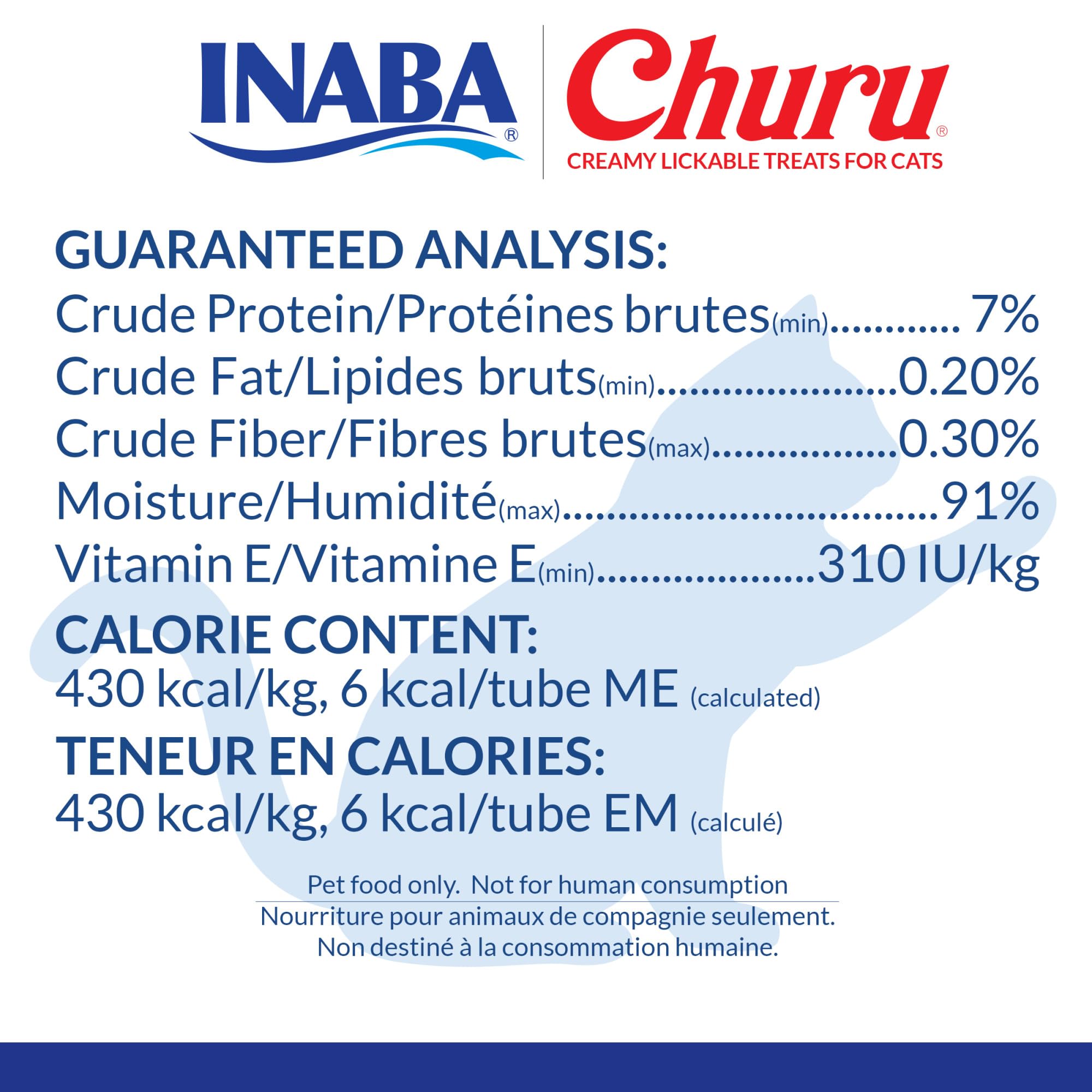 INABA Churu sin preservantes ni colorantes artificiales para felinos.