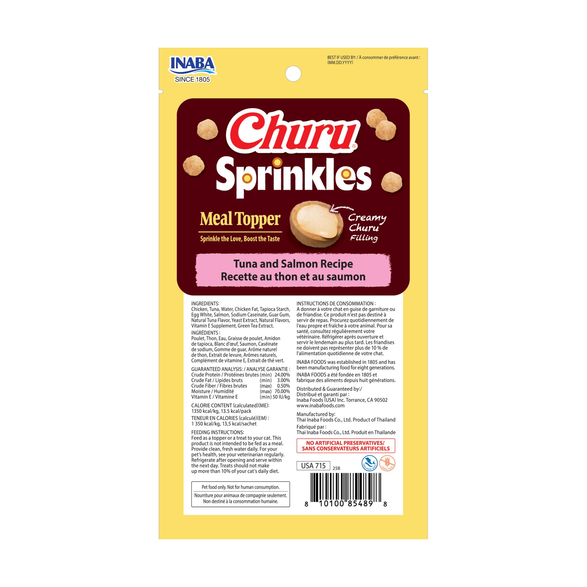 INABA Churu Sprinkles es ideal para premiar durante entrenamientos.