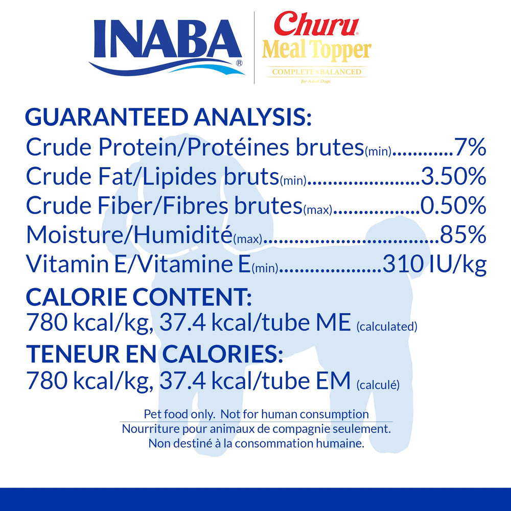INABA Churu: textura cremosa ideal como topping o snack para perros.