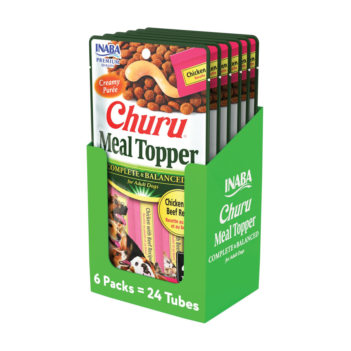 INABA Churu: tubo de 0,5 oz con puré cremoso para complementar la comida.
