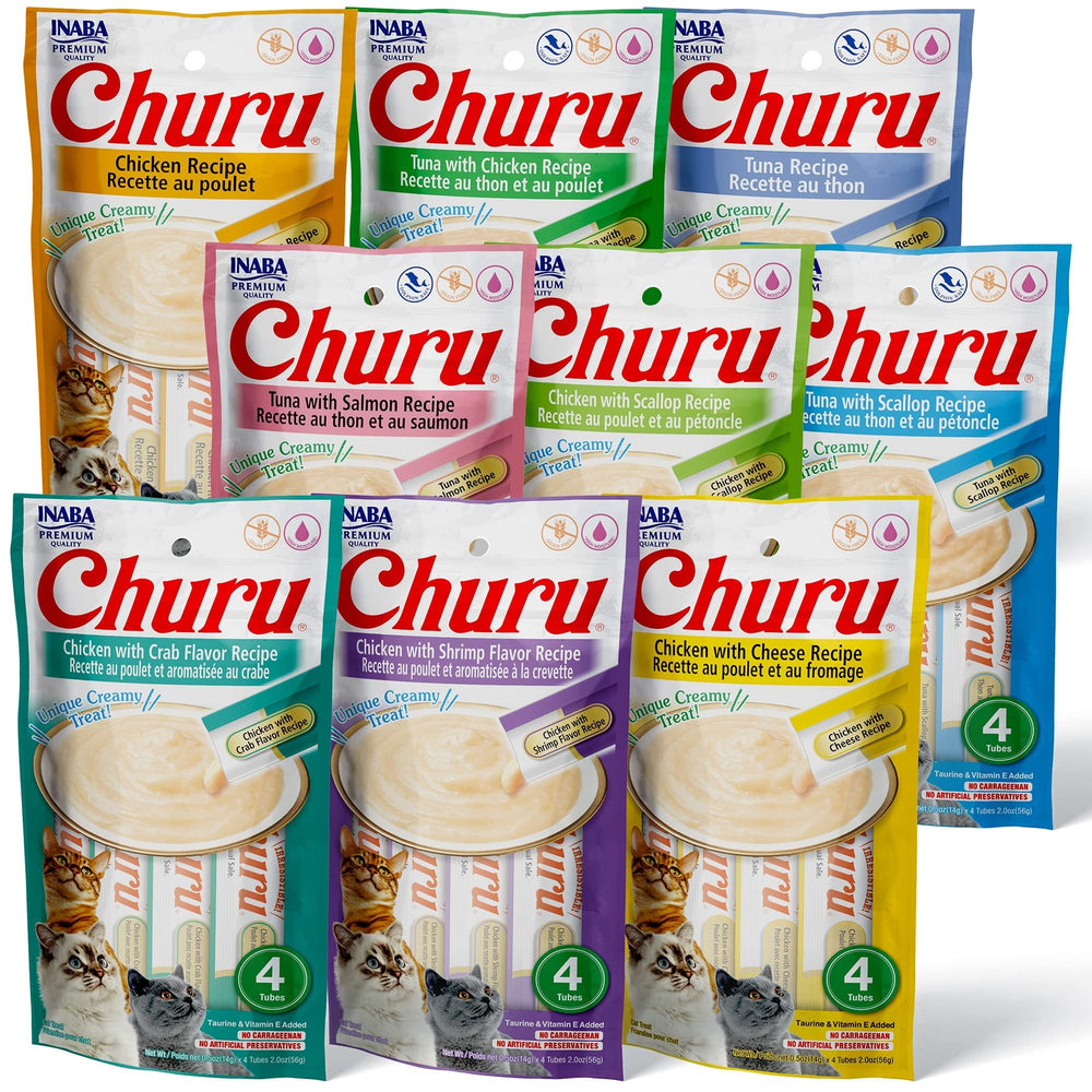 INABA Churu: tubo cremoso en la mano para alimentar y conectar