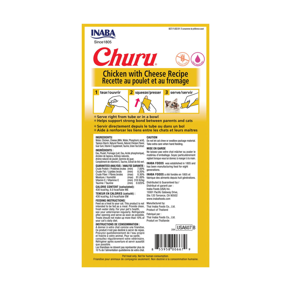 INABA Churu envase de 24 tubos, práctico en casa.