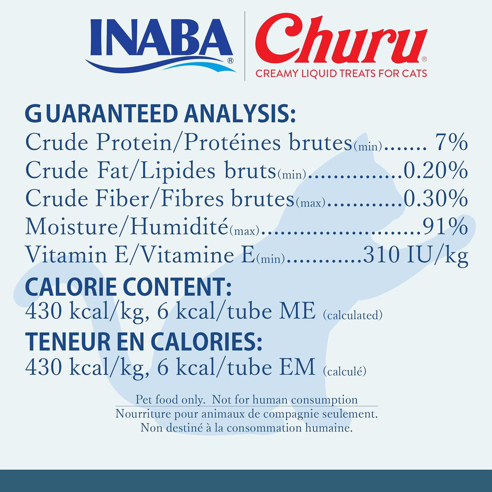 INABA Churu: primer plano de textura cremosa para facilitar la alimentación.
