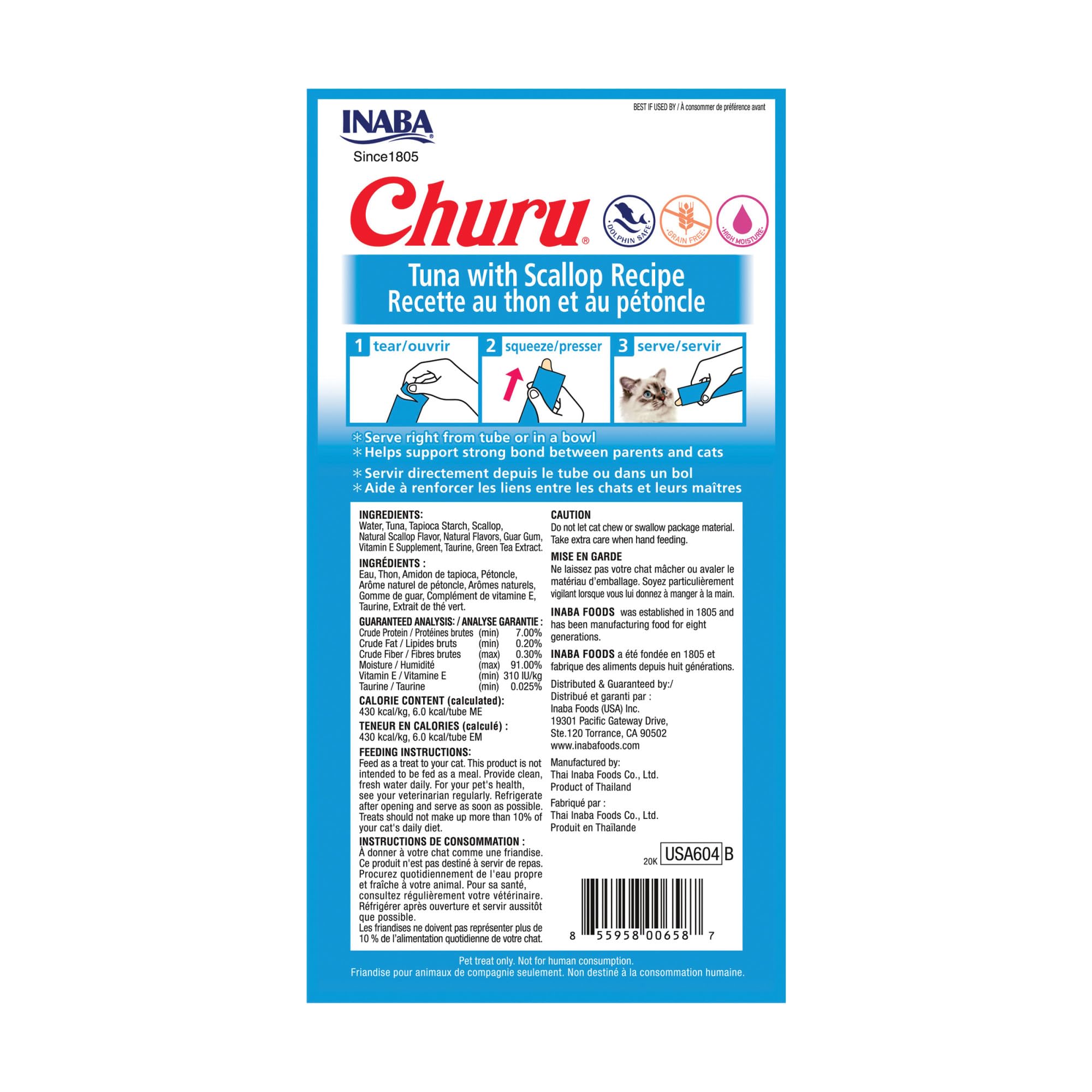 INABA Churu, variedad de sabores para satisfacer diferentes gustos.