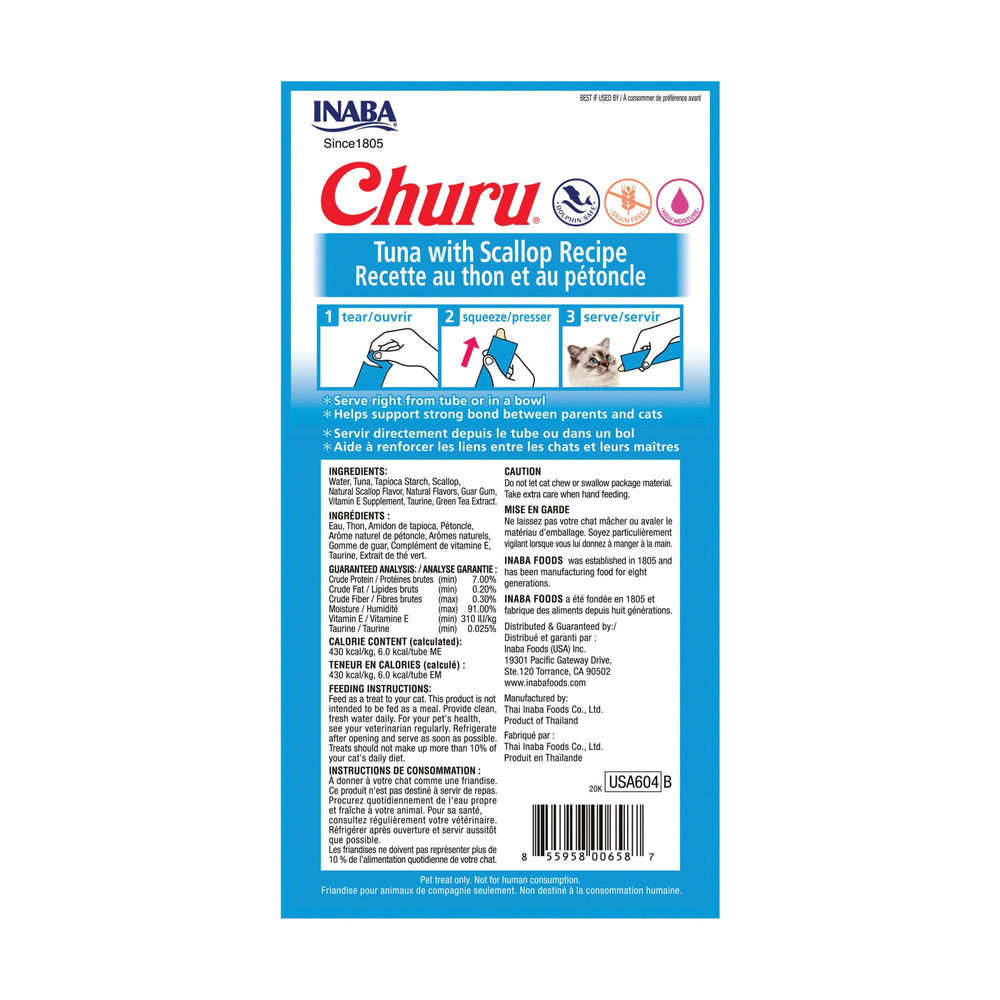 INABA Churu, variedad de sabores para satisfacer diferentes gustos.