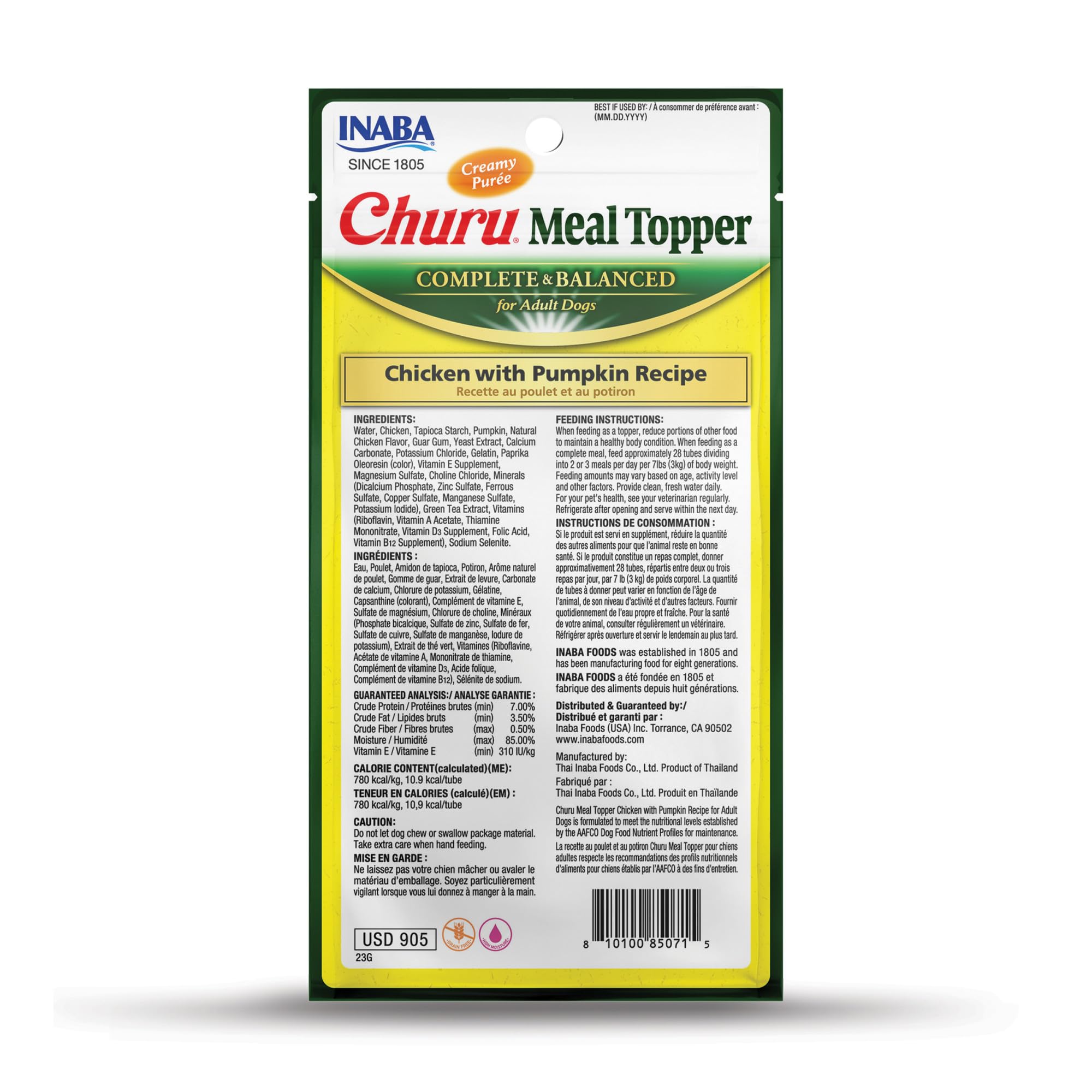 Variedades de sabores de INABA Churu para perros de todas las edades.