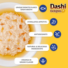 INABA Dashi Delights: gato-disfrutando bocado jugoso y suave