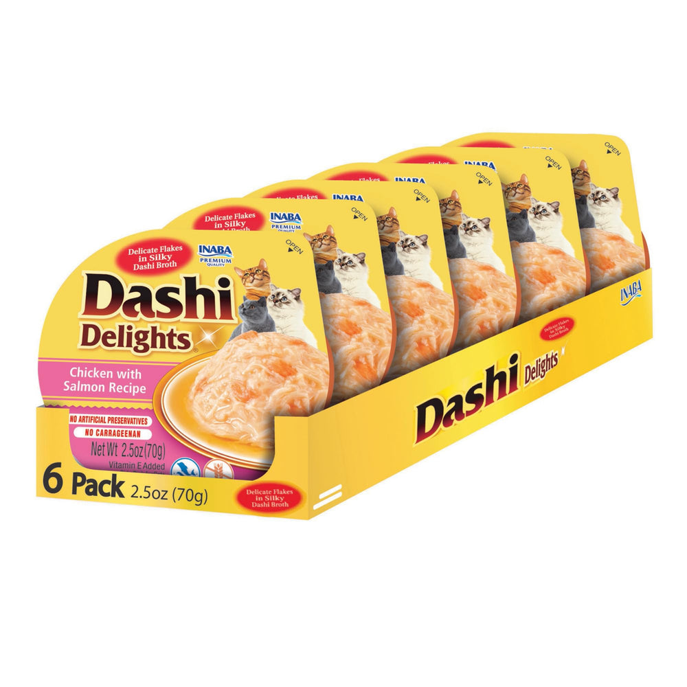 INABA Dashi Delights trozos de pollo en copa; complemento sabroso para hidratar la comida.