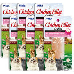 INABA filete pollo corte manual: premio jugoso y tierno para tu gato
