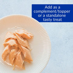 Porciones desmenuzables INABA para alimentar a mano con facilidad