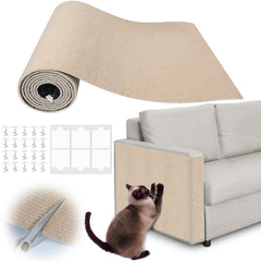 Inchoco almohadilla rasca-gato 78.7x15.8, protección frontal para muebles.