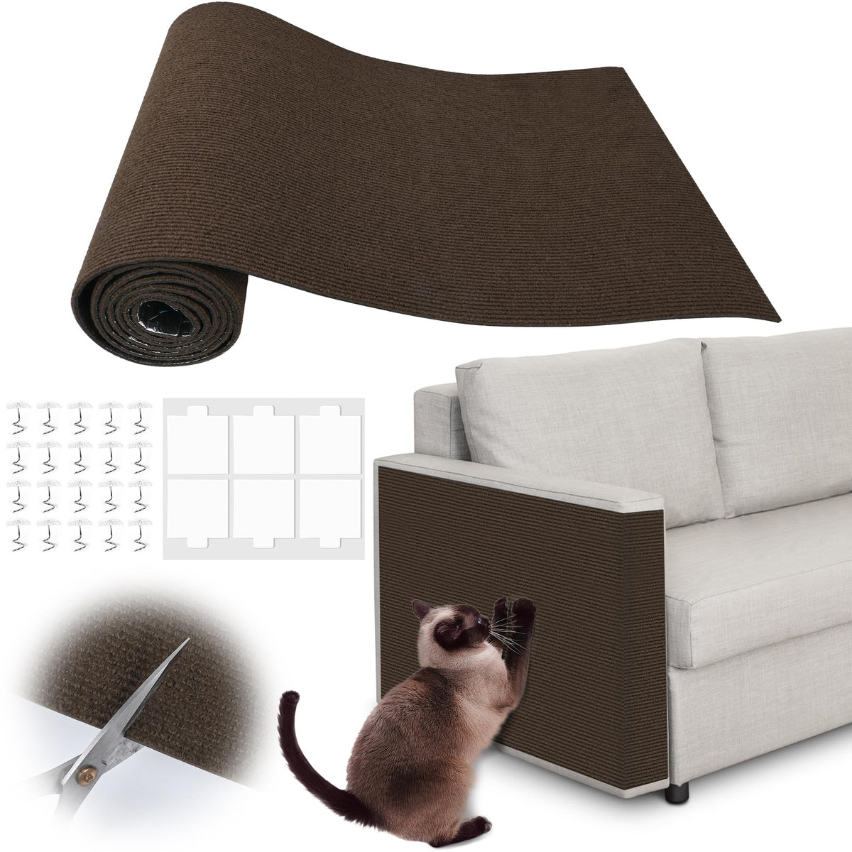 inchoco protector-sofa-gato protege tus muebles mientras el gato rasca.