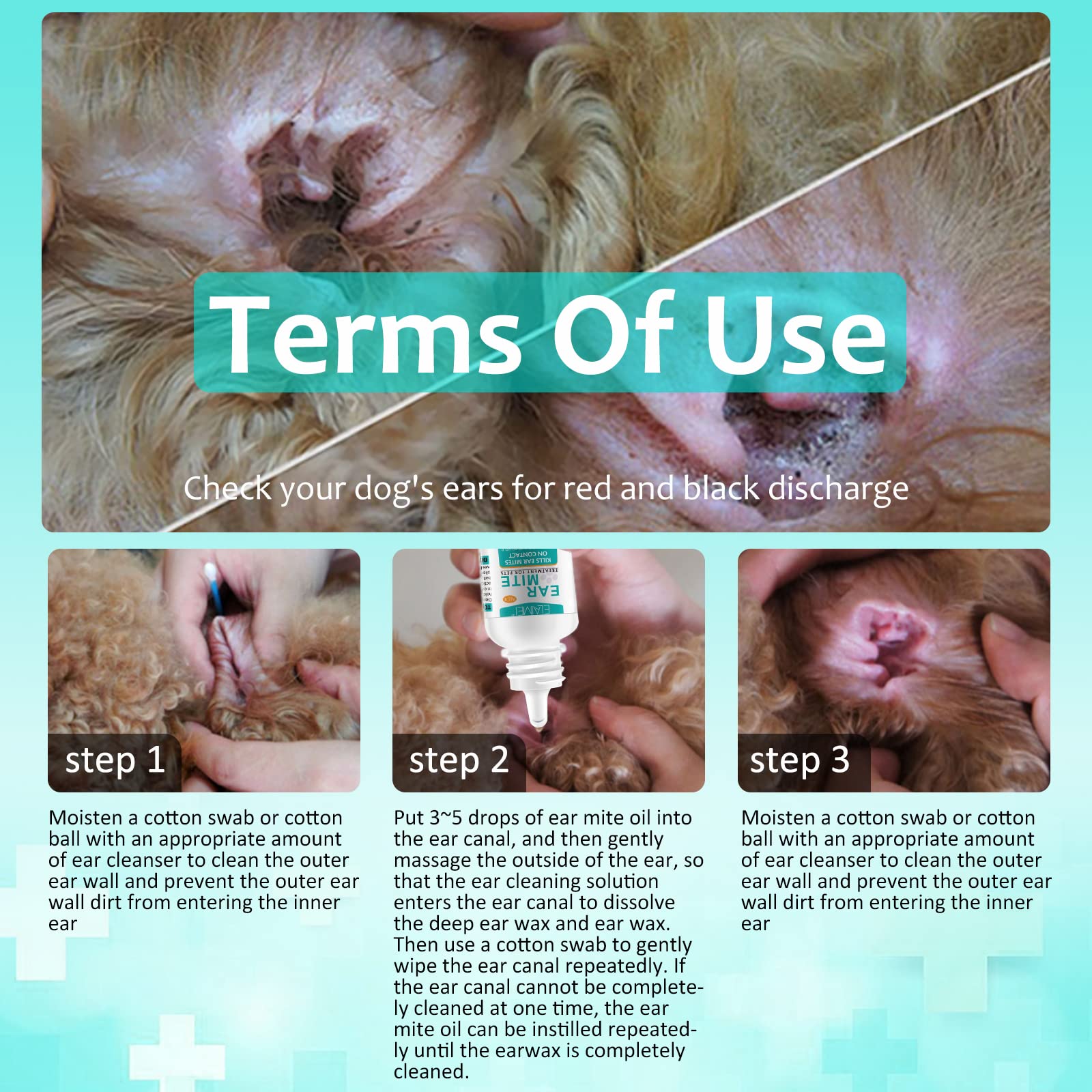 Ingredientes naturales del tratamiento para ácaros del oído en perros