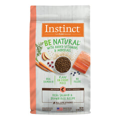 Instinct Be Natural: salmón real y croquetas recubiertas para sabor y proteína.