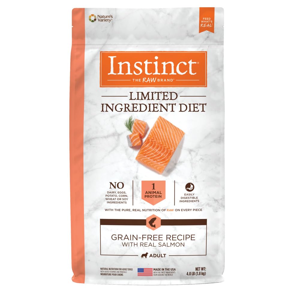 Instinct dieta limitada en bolsa con salmon real para perros, nutricion simple