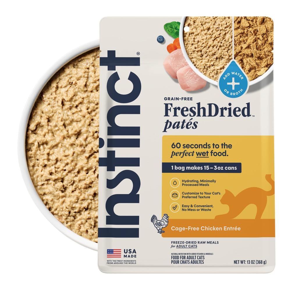 Instinct FreshDried Pates entrada de pollo sin jaula lista para rehidratar y servir
