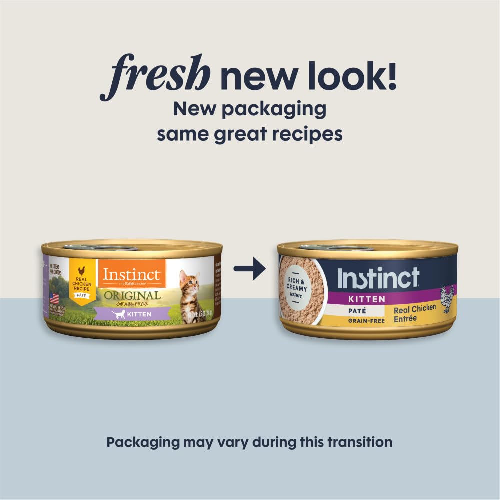 Instinct Gatito Paté textura suave para alimentación fácil