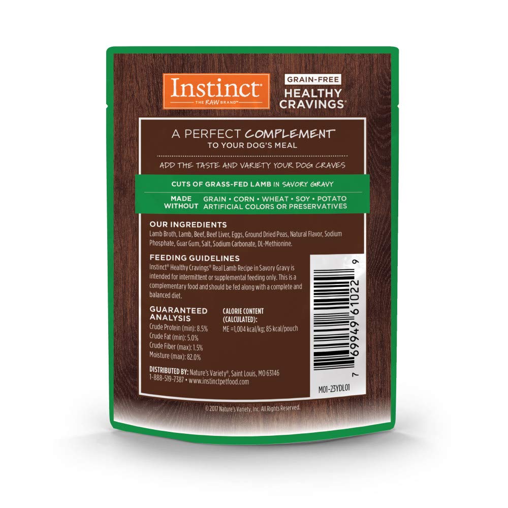 Instinct Healthy Cravings gravy sabroso para palatabilidad.