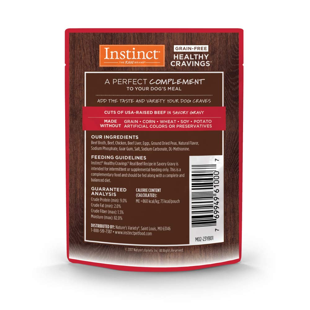 Instinct Healthy Cravings sin granos, opción limpia para la dieta del perro.