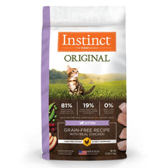 Instinct Gatito Original: primer ingrediente pollo libre de jaula para gatitos