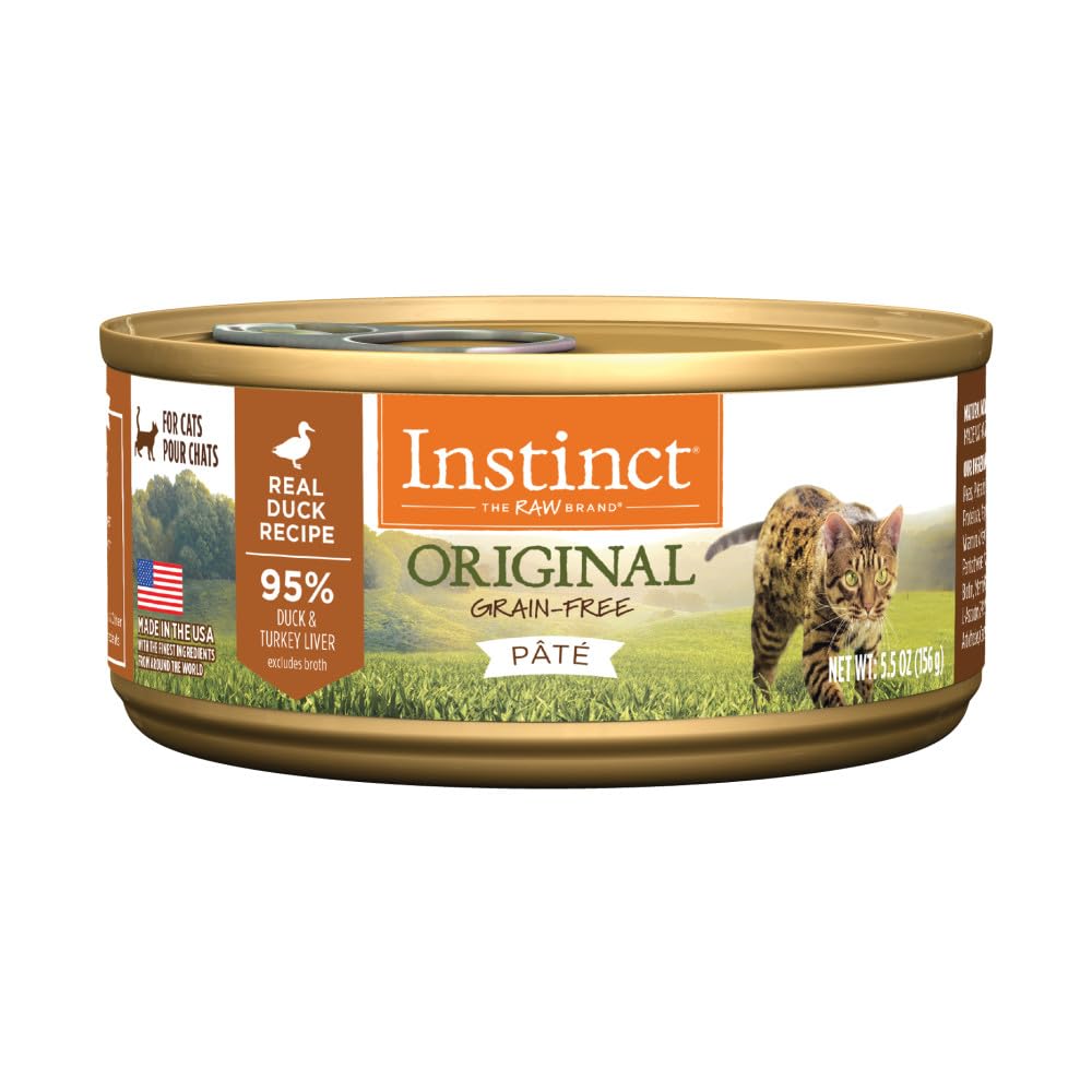 Instinct Original Pate en lata de pato, proteína real para gatos