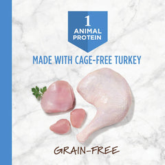 Proteína única de pavo real para músculos y digestión suave.
