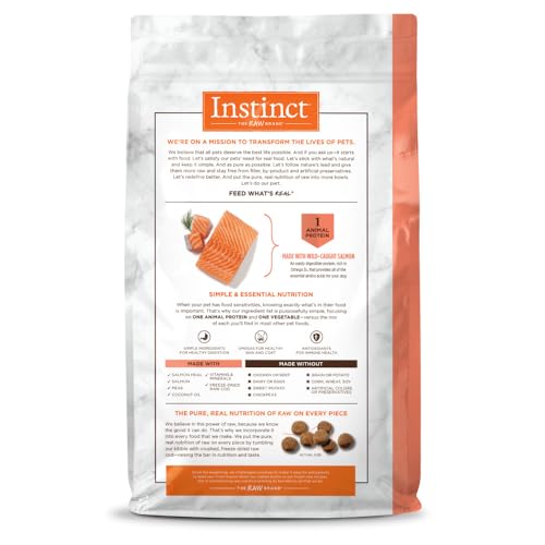 Instinct: proteína única de salmón para una digestión suave.