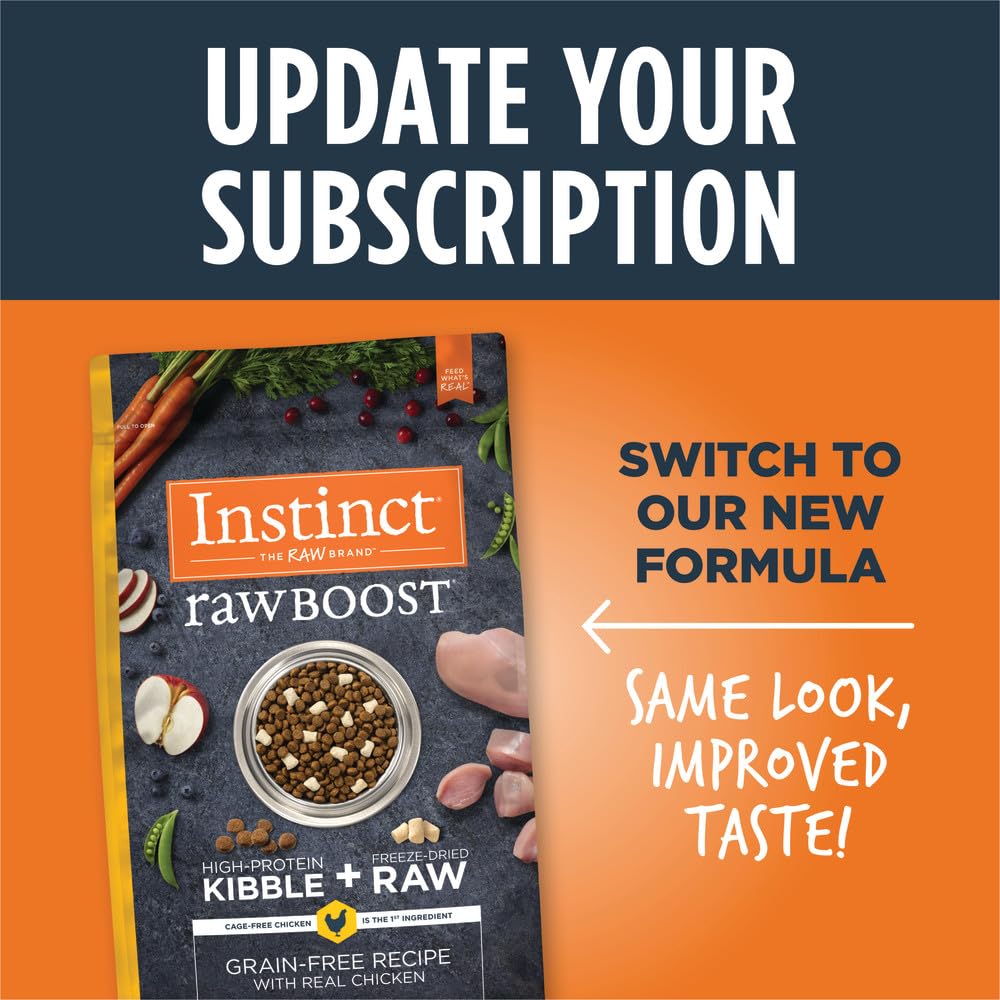Instinct Raw Boost: dieta sin granos para perros activos y sensibles.