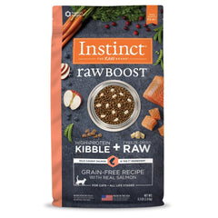 Instinct Raw Boost salmón real: trozos sabrosos para una dieta equilibrada.