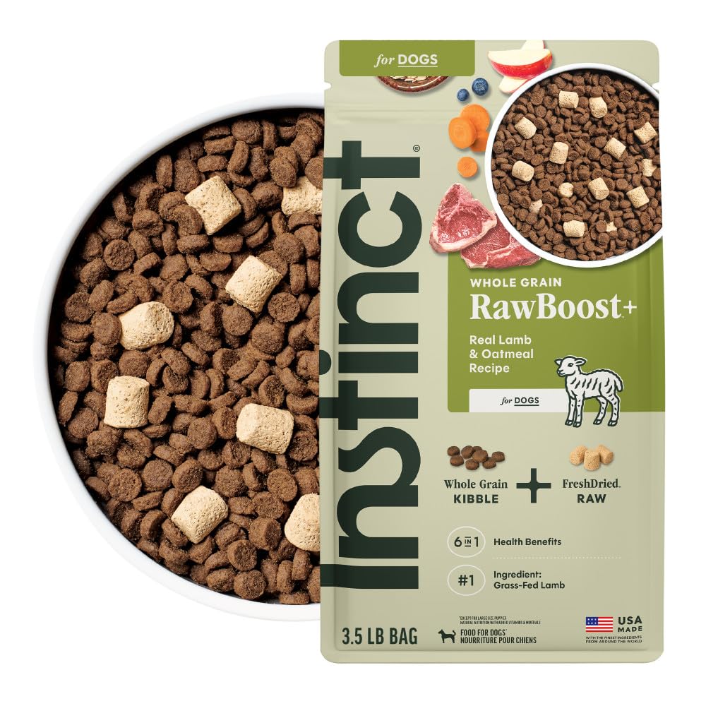 Instinct RawBoost, bolsa de 3,5 libras, nutrición equilibrada para perros.