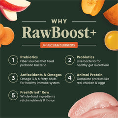 Instinct RawBoost: croquetas crujientes con trozos crudos deshidratados para textura atractiva
