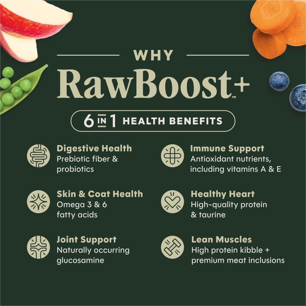 Instinct RawBoost muestra una mezcla crujiente y fresco-secado para textura atractiva.