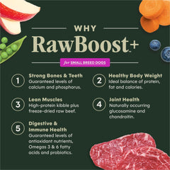 Instinct RawBoost: carne de res real en trozos jugosos para músculos magros.