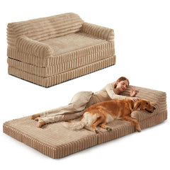 INVENHO Cama humana-perro plegable con amplio espacio para descansar