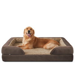 INVENHO cama ortopédica XL para perros con espuma huevo para descanso cómodo.