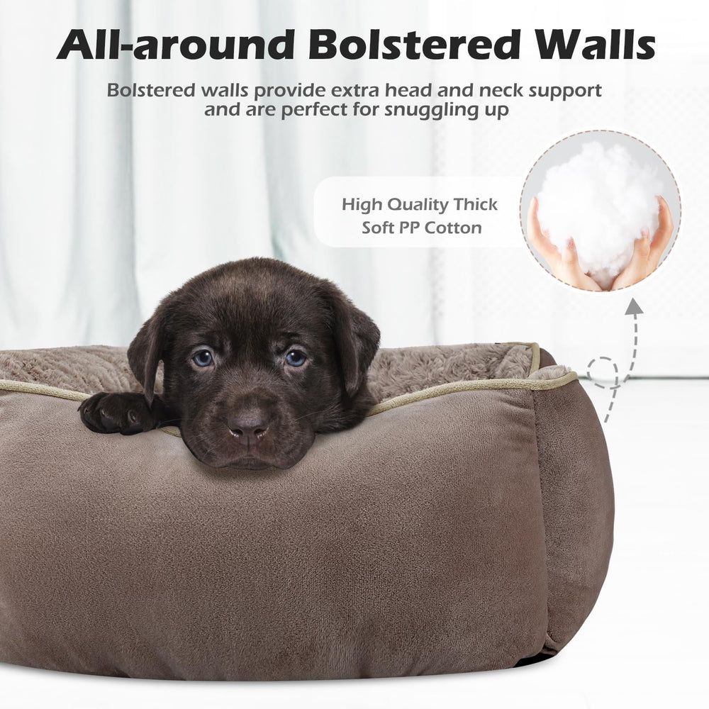INVENHO cama para perro con bordes elevados para soporte del cuello