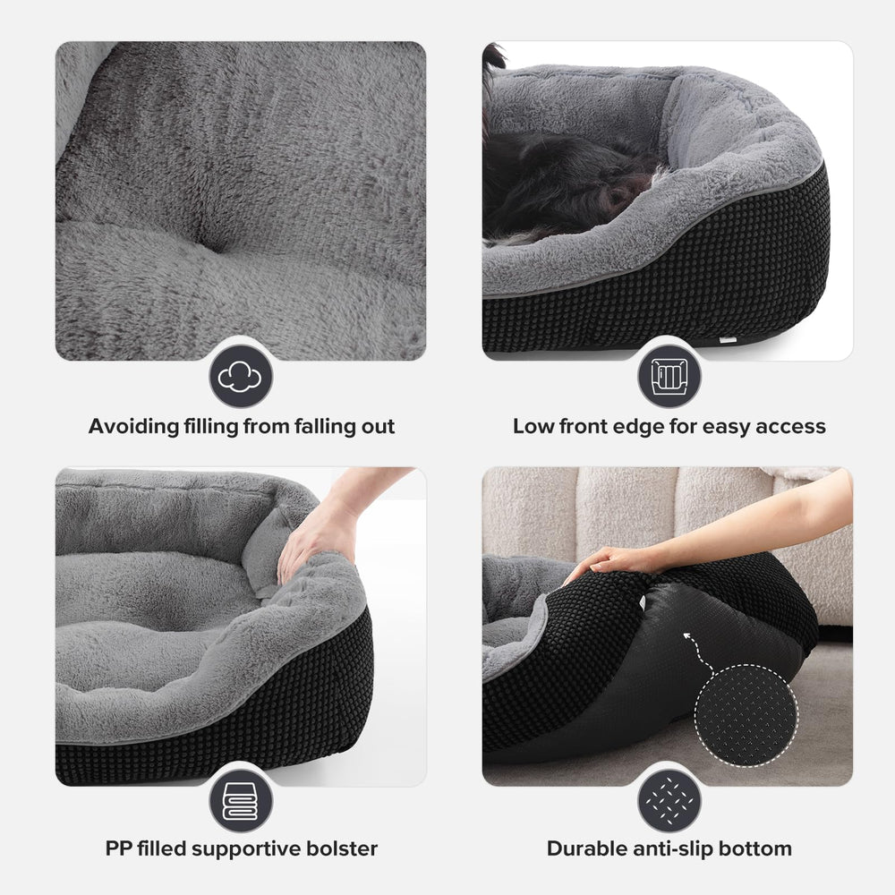 Ideal para perros mayores con acceso fácil gracias al borde bajo.