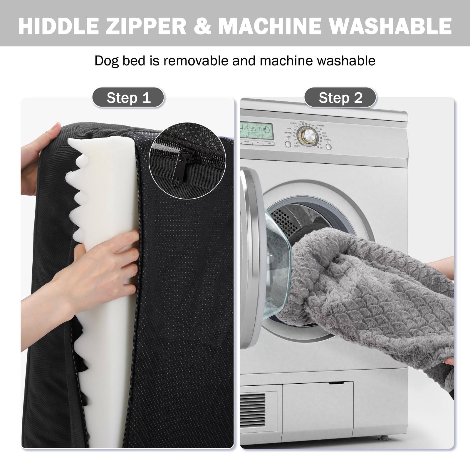 INVENHO cama grande base antideslizante para estabilidad en casa.