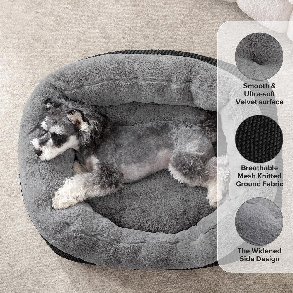 Superficie suave de peluche INVENHO, ideal para descansar y reducir ansiedad.