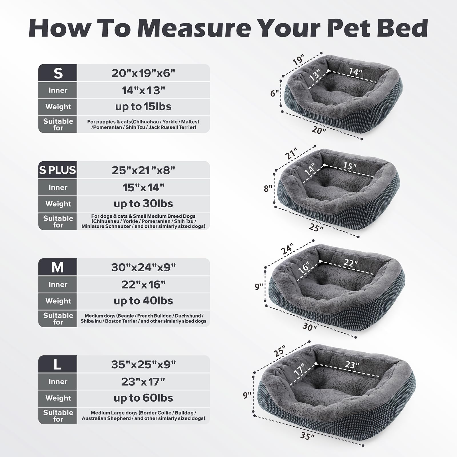 Cama lavable a mano o a lavadora sin perder forma.