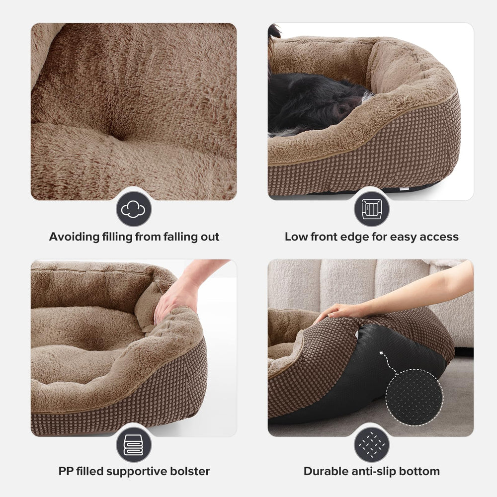 Cama de tamaño mediano INVENHO adecuada para perros de talla media.