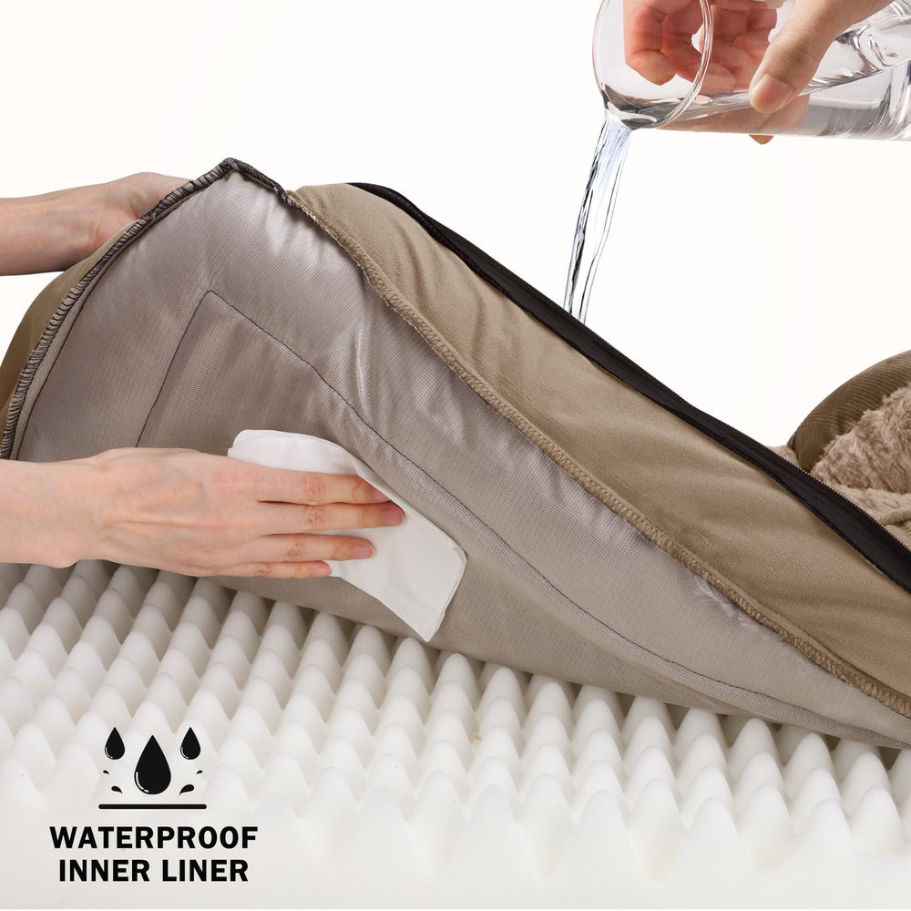 Cama INVENHO con forro impermeable para limpieza rápida y protección