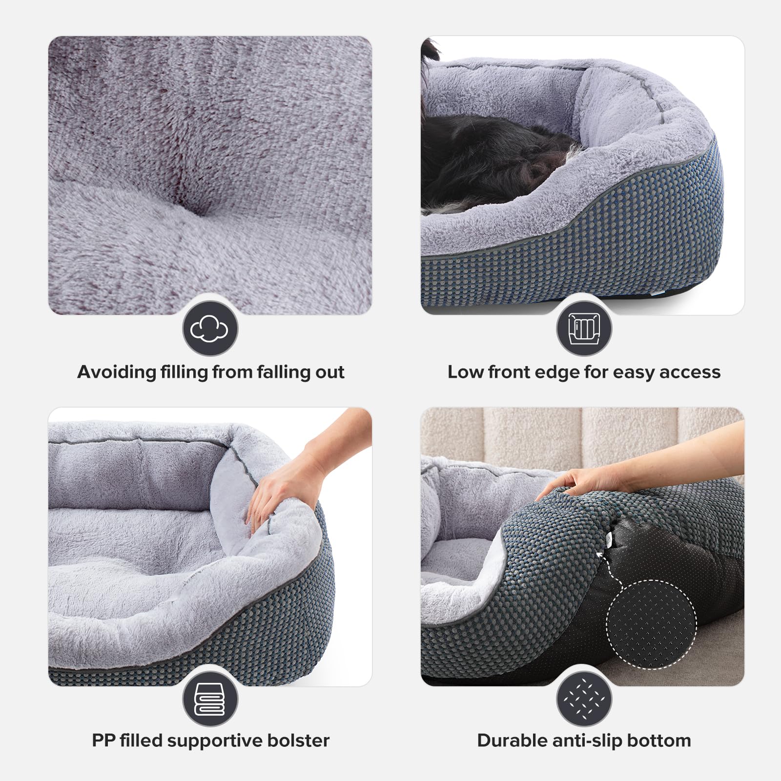 Base anti deslizante INVENHO que mantiene la cama estable