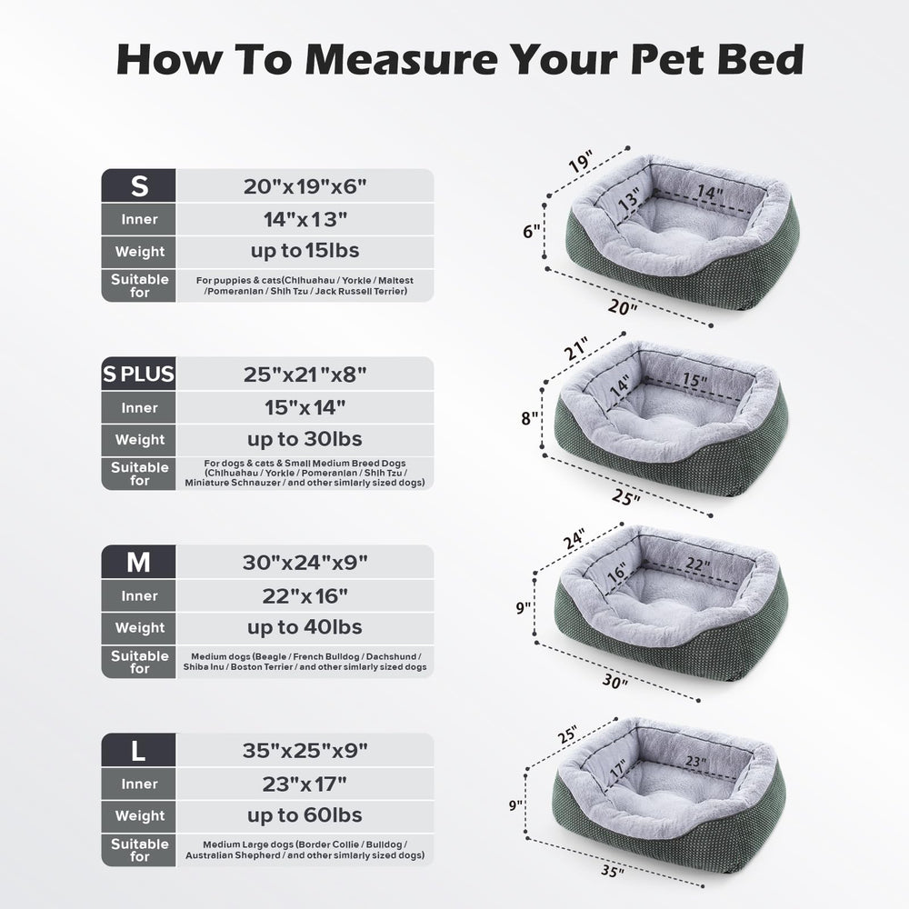 INVENHO cama para perros, base antideslizante para mayor seguridad