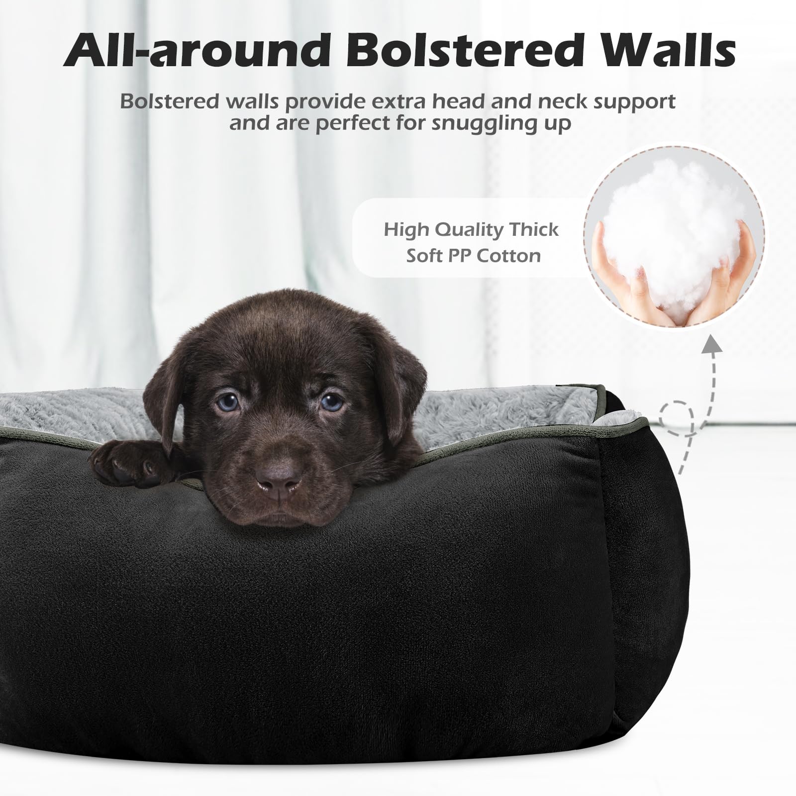 Cama INVENHO rectangular ortopedica para perros medianos con superficie suave