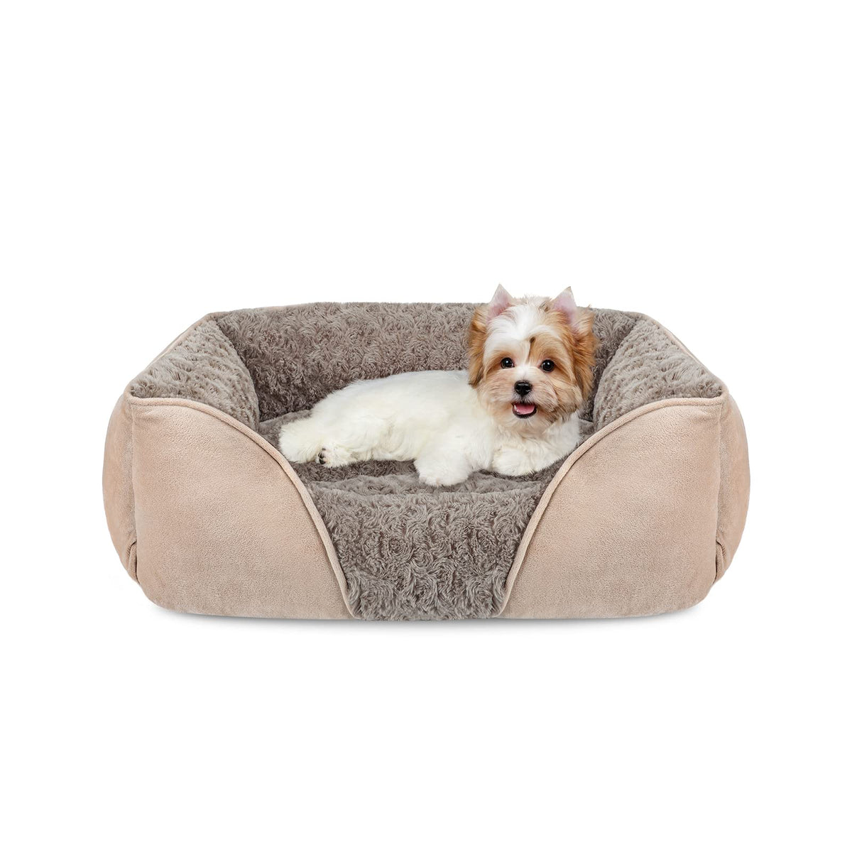 Cama rectangular INVENHO para perro, descanso cómodo y estable.