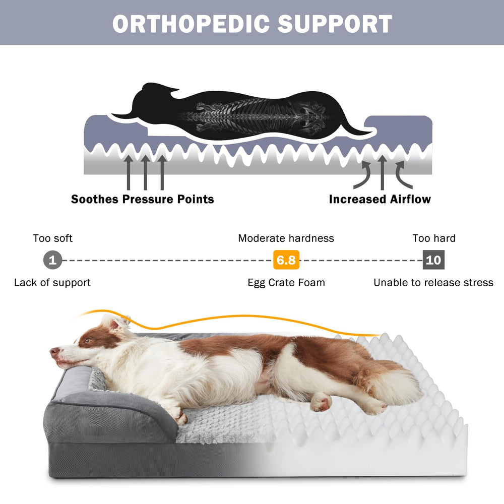 La cama INVENHO para perros XL con forro lavable facilita la limpieza.